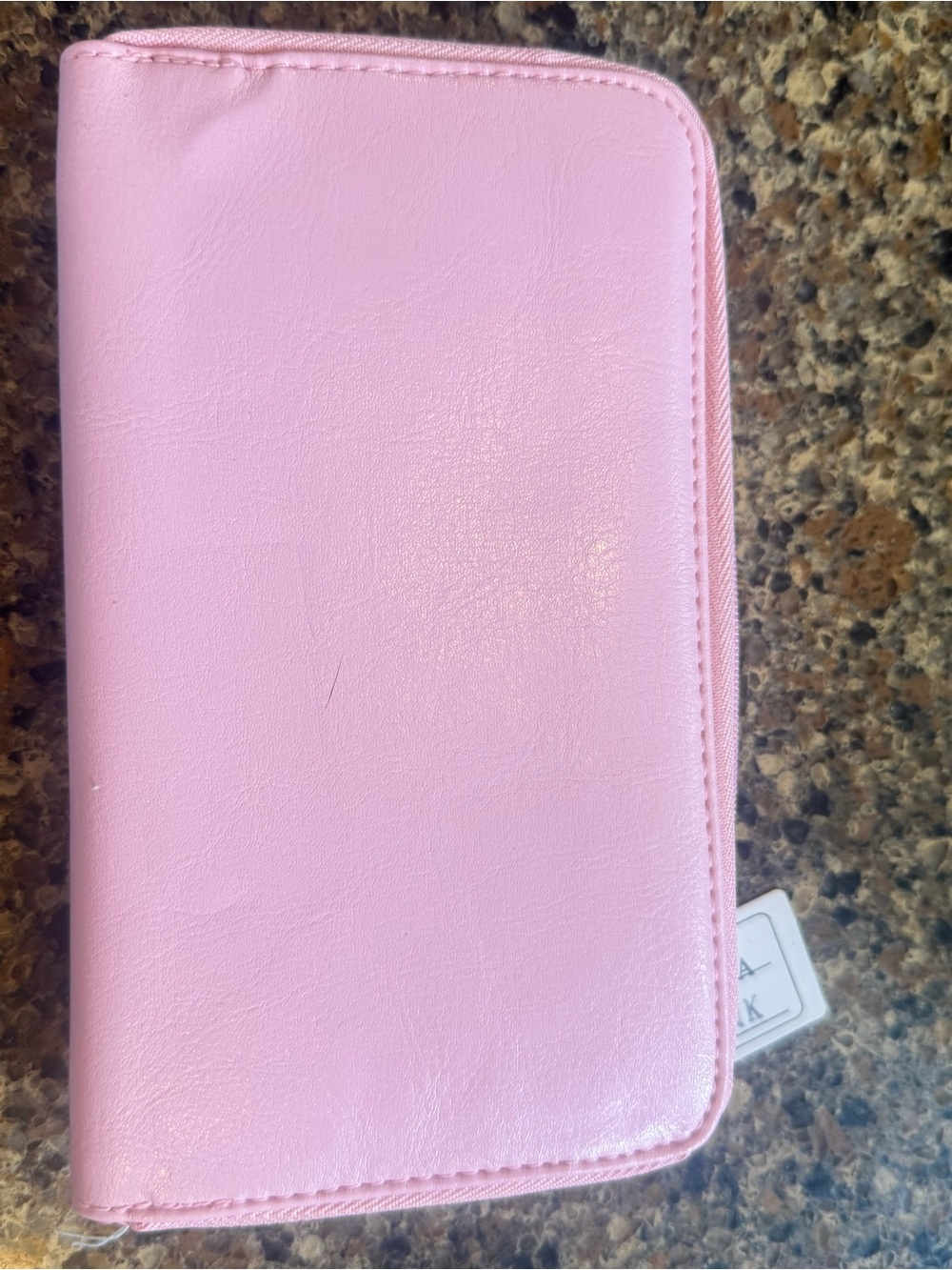 Pink Vegan Leather Wallet Clutch - Picture 2 of 4